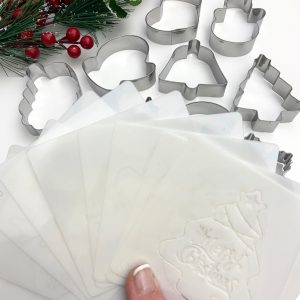 SS490 20pce Christmas Small Cookie Cutter and Stencil Set