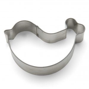 Loop tail bird cookie cutter