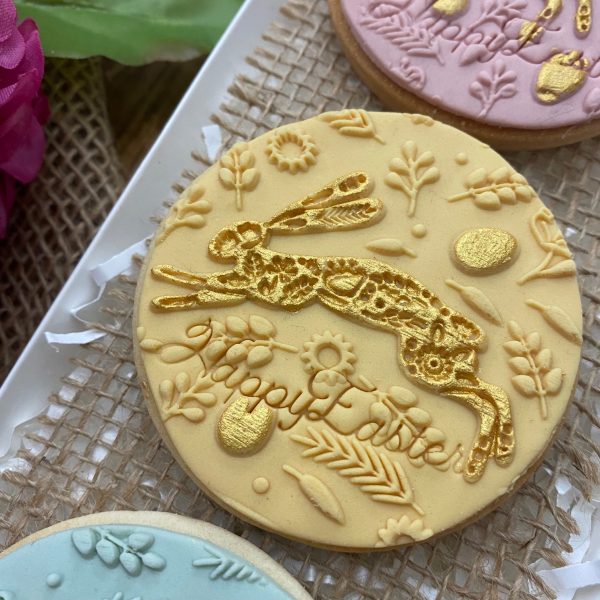 NEM203 Embosser Stamp Happy Easter Mini Impression Handmade 3
